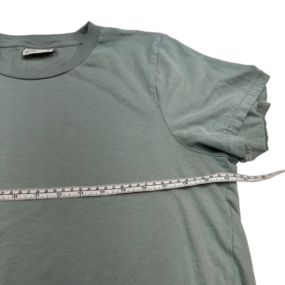 Frank And Oak Green Cropped Short Sleeve T-Shirt Size XL - Picture 8 of 10